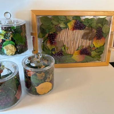 Lot 138.Acrylic Canister Set and Tray by Alpac France