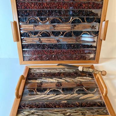 Lot 141. 2 Decorative Serving Trays