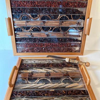 Lot 141. 2 Decorative Serving Trays