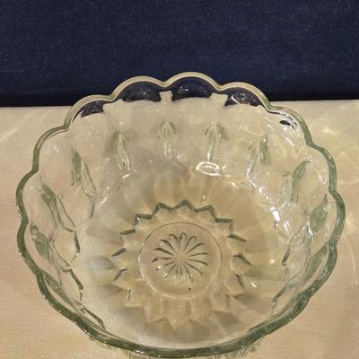 Floral Glass Casserole Dish and Glass Bowl