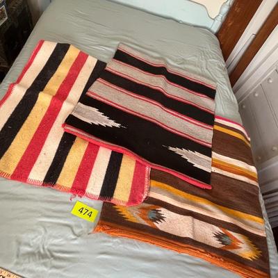 Lot 474 Saddle blankets