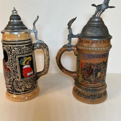Lot 142. Vintage German Beer Steins