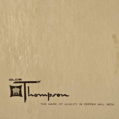 Vintage Thompson Pepper Mill and Salt Shaker