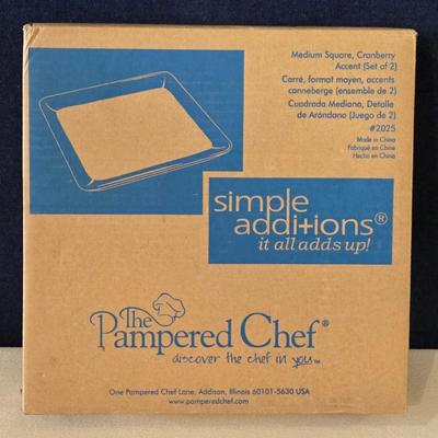 2 New in the Box Pampered Chef Platters