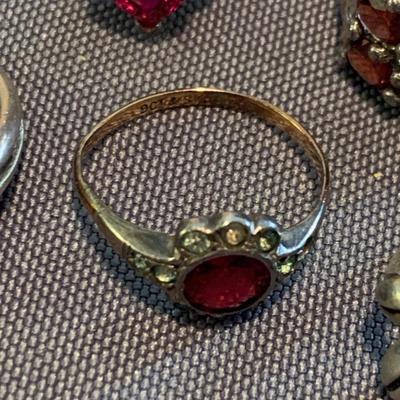 Large Lot of Sterling Estate Rings