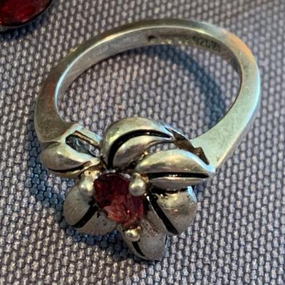 Large Lot of Sterling Estate Rings