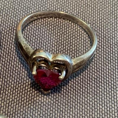 Large Lot of Sterling Estate Rings