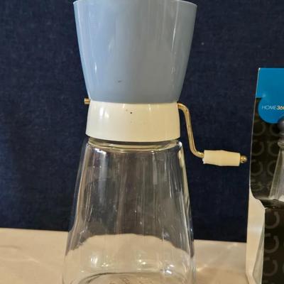 Nut Chopper, Sugar Dispenser, and Salt & Pepper Shakers