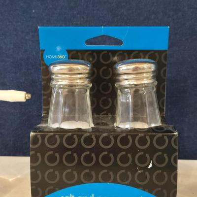 Nut Chopper, Sugar Dispenser, and Salt & Pepper Shakers