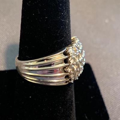 THREE Sterling Estate Rings