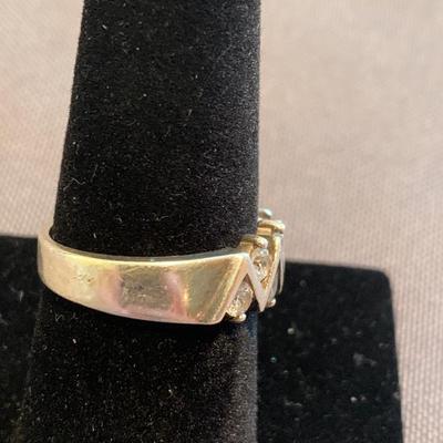 THREE Sterling Estate Rings