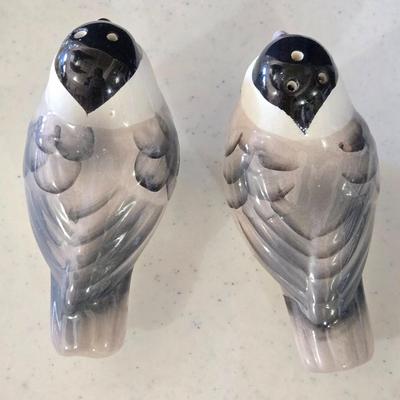 Carnival Glass Yellow Grape Dish and Bird Salt & Pepper Shakers