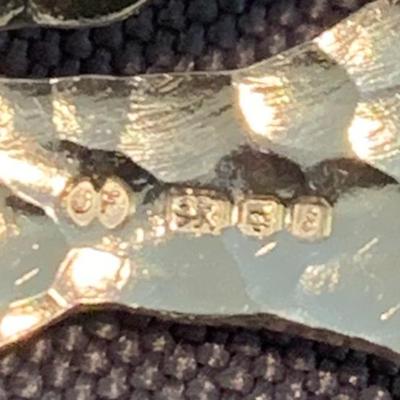 London Hallmarked Sterling Brooch & Matching Earrings