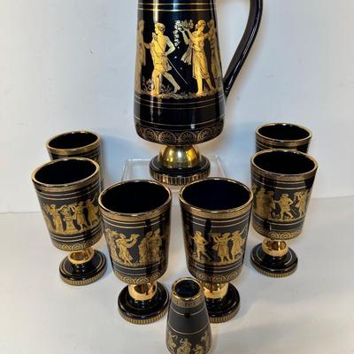 Lot 144. Vintage Spyropoulos 8pc Cocktail Set