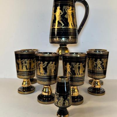 Lot 144. Vintage Spyropoulos 8pc Cocktail Set