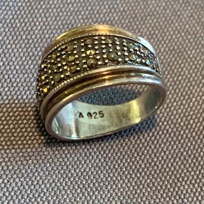 THREE Matching Sterling Rings Size 5