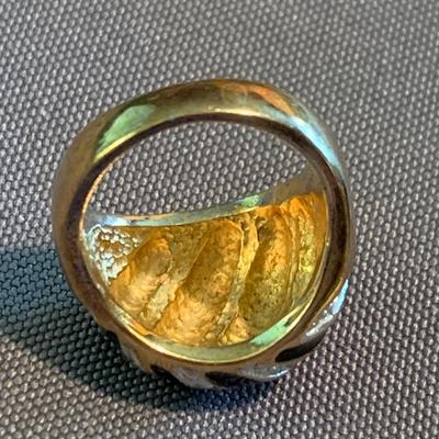 18k Gold Electroplated Ring Size 6