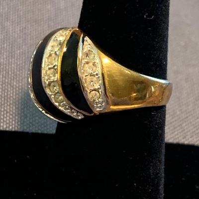 18k Gold Electroplated Ring Size 6