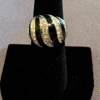 18k Gold Electroplated Ring Size 6