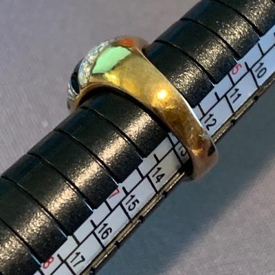 18k Gold Electroplated Ring Size 6