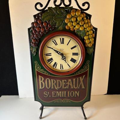 Lot 148. Wine Rack & Clock
