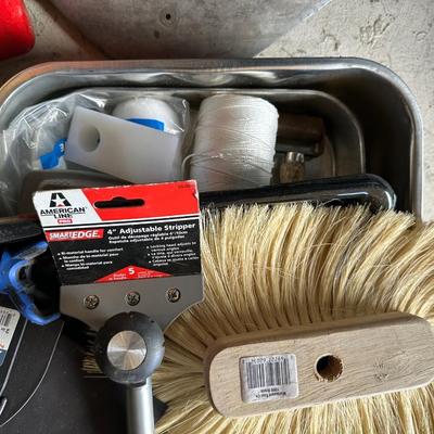 CIRCULAR SAW, SOCKETS AND WRENCHES PLUS HOUSE PAINTING SUPPLIES