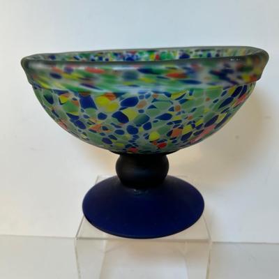 Lot 149. Speckled Glass Footed Bowl