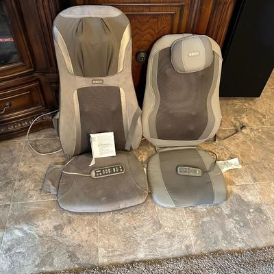 2 MASSAGE CHAIR CUSHIONS WITH HEAT