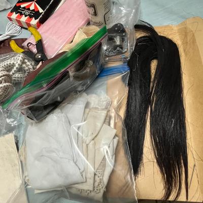 Lot 506 Doll & sewing supplies