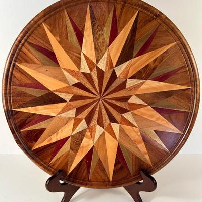 Lot 152. Inlaid Wood Tray