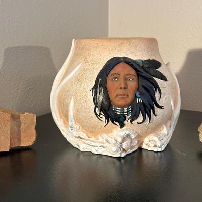 SIGNED PAINTED ROCK BY DIANE HUNGERFORD