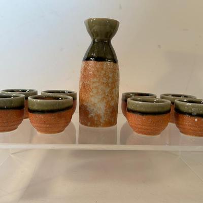 Lot 156. 9pc Sake Set