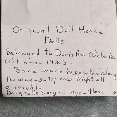 Lot 515 Doll house Bisque Dolls