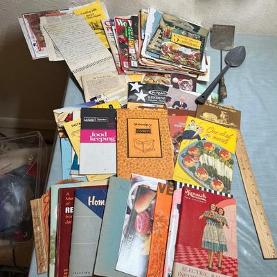 Lot 521 Cook Book leaflets