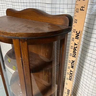 Lot 536 Curved Glass China Hutch