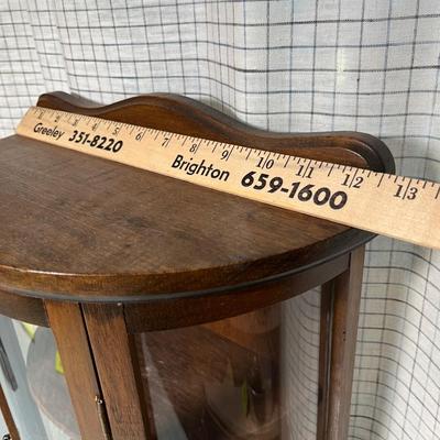 Lot 536 Curved Glass China Hutch