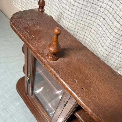 Lot 538 Wall curio hutch