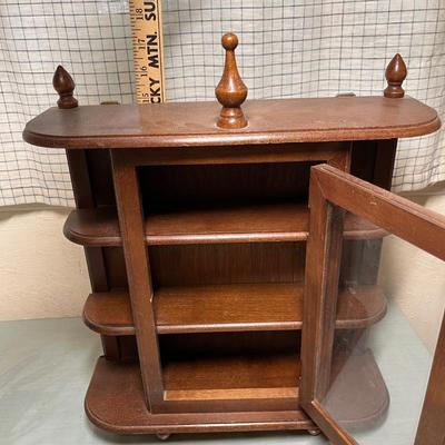 Lot 538 Wall curio hutch