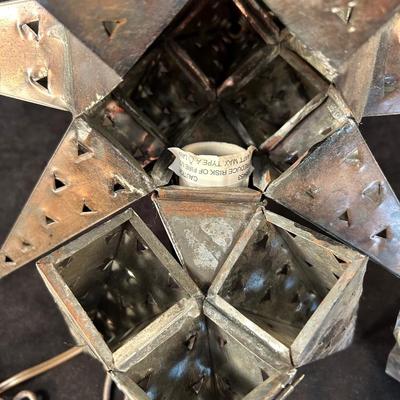 Lot 164. Moroccan Inspired Metal Hanging Light