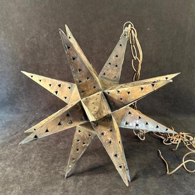 Lot 164. Moroccan Inspired Metal Hanging Light