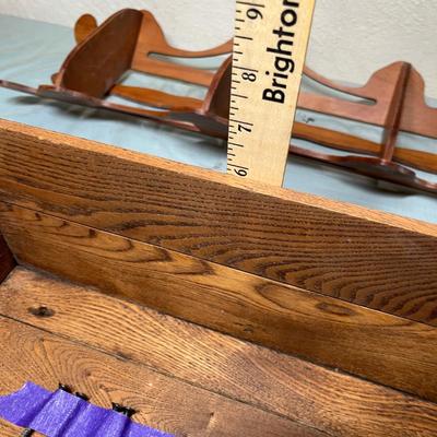 Lot 547 Antique wall shelves