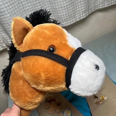 Lot 548 Doll Club vest & Stick horse