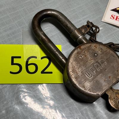 Lot 562 UP RR Padlock