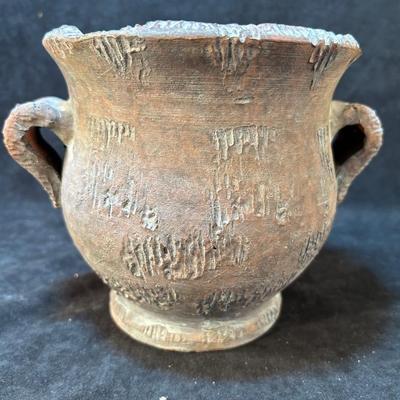Lot 171. Clay Planters with Silk Greenery