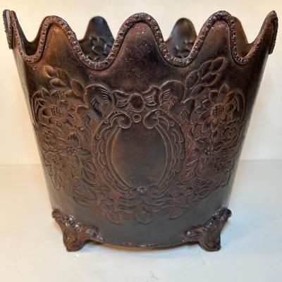 Lot 173. Metal Planters/Fancy Waste Bins