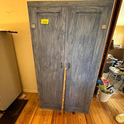Lot 757 Vintage wardrobe cabinet