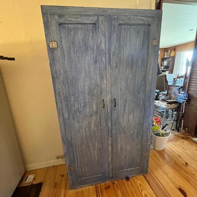 Lot 757 Vintage wardrobe cabinet