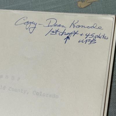 Lot 580 The Last Round Up by Wilber Ball with manuscript