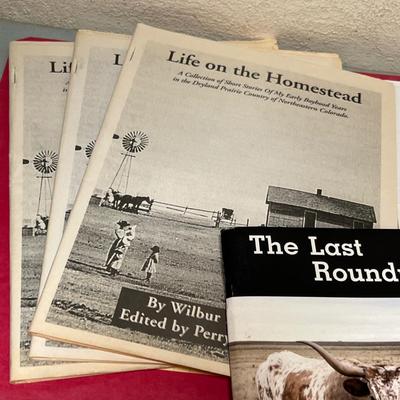 Lot 580 The Last Round Up by Wilber Ball with manuscript
