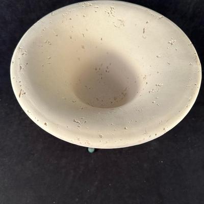Lot 175. Clay Bowl with Antiqued Green Stand